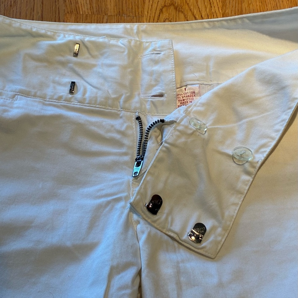 White Straight-Leg cropped pants - Picture 4 of 10